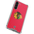 NHL Chicago Blackhawks Solid Background Galaxy S24 FE Clear Case